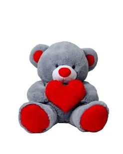 Ogromny duży Miś maskotka przytulanka z serduszkiem ROMEO 150 cm PRODUCENT - Maskotki i pluszaki - miniaturka - grafika 1