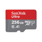 Karty pamięci - SanDisk Ultra microSD 256 GB MicroSDXC UHS-I Klasa 10 SDSQUNR-256G-GN6TA - miniaturka - grafika 1