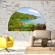 Fototapety - Fototapeta samoprzylepna - Szmaragdowa wyspa (rozmiar 98x70) - miniaturka - grafika 1