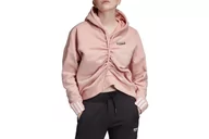Bluzy damskie - adidas Ruched Hoodie EC0782 damska bluza różowa - miniaturka - grafika 1