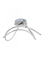 Lampy sufitowe - Leuchten Direkt Oświetlenie Leuchten-Direkt VIOLETTA Lampa Sufitowa LED Stal nierdzewna, 1-punktowy 15441-55 - miniaturka - grafika 1