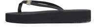 Klapki i japonki damskie - TOMMY HILFIGER Damskie japonki ELEVATED CHIC BEACH SANDAL, CZARNE (czarne), 38 EU, Czarny, 39 EU - miniaturka - grafika 1