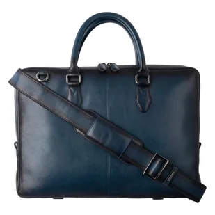 Zgrabna teczka na laptop 13'' ze skóry licowej Visconti AT-50 - granatowa - Teczki i aktówki Zgrabna teczka na laptop 13'' ze skóry licowej Visconti AT-50 - granatowa - Teczki i aktówki - miniaturka - grafika 1