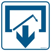 Systemy ekspozycyjne i znaki informacyjne - RA067 UWAGA! DRZWI ZAMYKAJĄ SIĘ SAMOCZYNNIE, PN - PŁYTA PCV 1MM; (200X200MM) - miniaturka - grafika 1