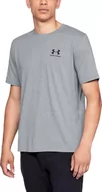 Koszulki męskie - Under Armour Koszulka męska Sportstyle Left Chest SS szara r. M 1326799036 - miniaturka - grafika 1