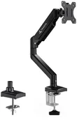 Uchwyty do monitorów - Triadyn Uchwyt Biurkowy SoloLift na Monitor lub Laptopa Regulowany Obrotowy TRD-BLK-1L - miniaturka - grafika 1
