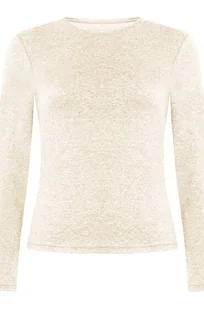 Hunkemöller Bluzka z długim rękawem z miękkiej bawełny Beżowy - Biustonosze - miniaturka - grafika 1