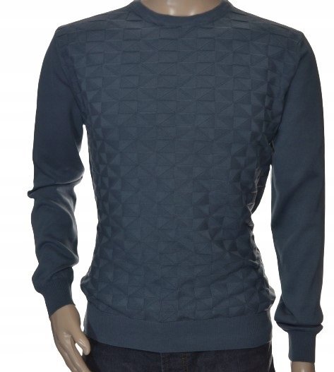 Strokers Klasyczny Elegancki Sweter Męski Bawełniany Xxl 2Xl Grafitowy