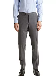 ESPRIT Collection Męskie spodnie garniturowe Active Suit Straight, ciemnoszary, 56 - Spodenki męskie - miniaturka - grafika 1