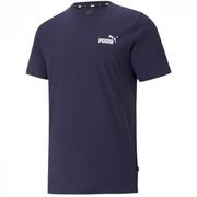 Koszulki męskie - Koszulka męska Puma ESS Small Logo Tee granatowa 586668 06 - miniaturka - grafika 1