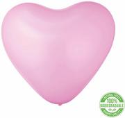 Balony i akcesoria - Balony lateksowe różowe serca - 30 cm - 6 szt. - miniaturka - grafika 1