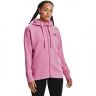 Bluzy sportowe damskie - Damska bluza treningowa UNDER ARMOUR Rival Fleece FZ Hoodie - miniaturka - grafika 1
