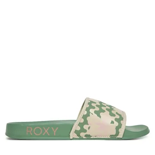 Klapki Roxy ARJL100909 Zielony - Klapki i japonki damskie - miniaturka - grafika 1