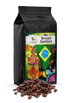 Kawa ziarnista 250g Brasil Santos 100% Arabica Świeżo Palona Los Gustos