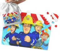 Puzzle - Puzzle - Strażak Sam Wzory Z Bajek Prezent Na Święta 96El + Woreczek - miniaturka - grafika 1