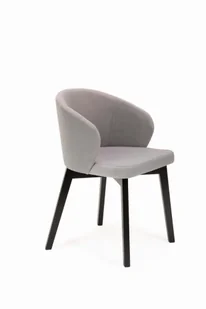 Flavio 5 krzesło tapicerowane beżowe nogi czarne - Krzesła - miniaturka - grafika 1