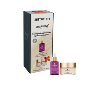 Sesderma Zestaw Retisil Serum + C-Vit Krem - Zestawy kosmetyków damskich Sesderma Zestaw Retisil Serum + C-Vit Krem - Zestawy kosmetyków damskich - miniaturka - grafika 1