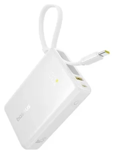 Baseus PicoGo Digital Display 10000mAh 45W biały - Powerbanki - miniaturka - grafika 1