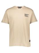 Koszulki męskie - New Balance Koszulka w kolorze beżowym - miniaturka - grafika 1