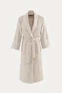 Szlafroki damskie - Damski szlafrok MAYA w ozdobnym opakowaniu S Jasnobeżowy - miniaturka - grafika 1