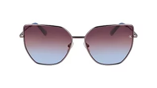 Okulary przeciwsłoneczne - Calvin Klein Damskie okulary przeciwsłoneczne CKJ23202S, brązowe, jeden rozmiar, Brązowy, Rozmiar uniwersalny - grafika 1