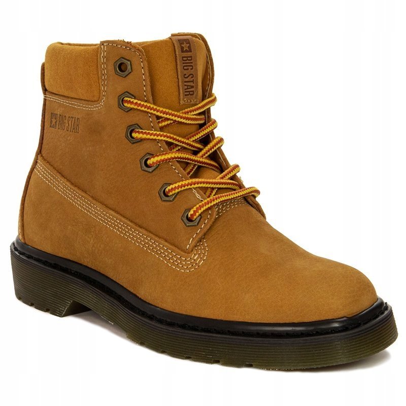 Botki trzewiki Big Star EE274013 Camel skóra r.39