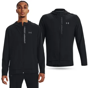 Kurtka sportowa męska Under Armour OutRun The Storm z kapturem - Kurtki i kamizelki sportowe męskie - miniaturka - grafika 1