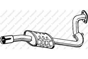 BOSAL Tłumik srodkowy 281-277 - Tłumiki - miniaturka - grafika 1