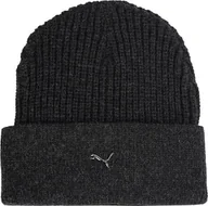 Czapki damskie - Puma Czapka Puma Metal Cat Beanie szara 024874 01 - miniaturka - grafika 1