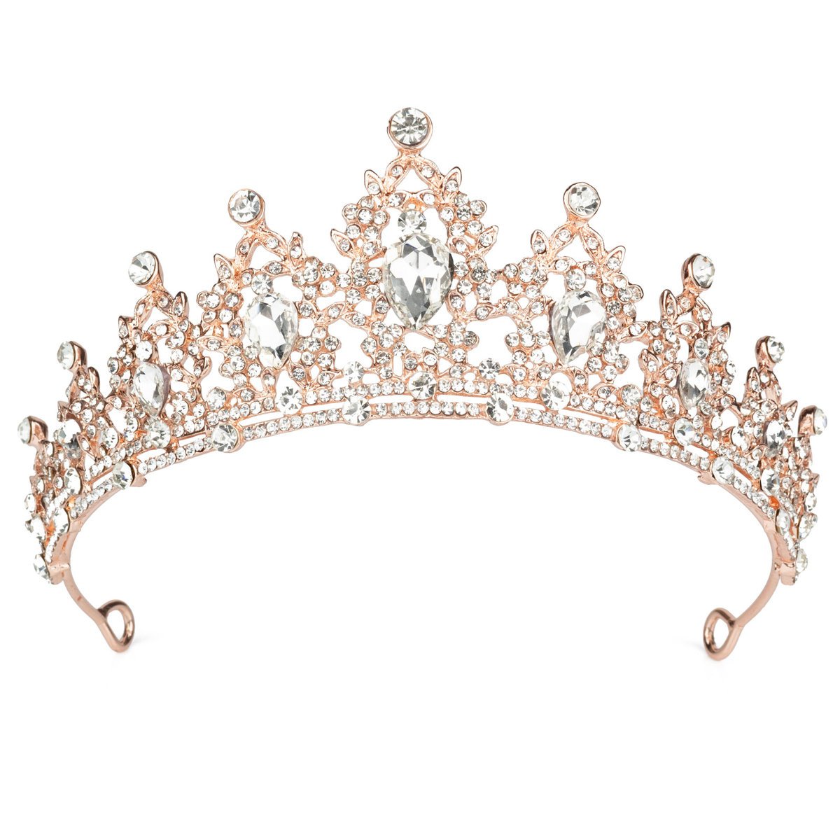 DIADEM Korona Tiara MISS GLOW ŚLUBNY ZŁOTY cyrkonie KRYSZTAŁY