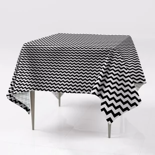 Nadruk różne kolory obrus Czarny szlaczek 150x150, Fabricsy - Obrusy i serwetki - miniaturka - grafika 1
