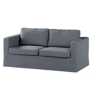 Pokrowce na meble - Dekoria pl pl Pokrowiec na sofę Karlstad 2-osobową nierozkładaną długi grafitowo szary szenil 165 x 89 x 64 cm City 618-704-86 - miniaturka - grafika 1