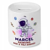 Skarbonki - Skarbonka 330 ml Dla Marcela Syna Dziecka Prezent z Nadrukiem ze Zdjęciem + Opakowanie na prezent (wzór 02) - miniaturka - grafika 1