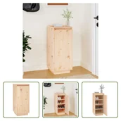 Szafki na buty - Szafka na buty The Living Store 35x35x80 cm lite drewno sosnowe - miniaturka - grafika 1