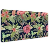 Podkładki na biurko - Podkładka na biurko Tropikalna papuga w dżungli 100x50 cm - miniaturka - grafika 1