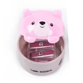 Przybory szkolne - Temperówka podwójna Zwierzaki mix KIDEA - DERFORM - miniaturka - grafika 1