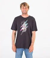Koszulki męskie - Hurley Męski t-shirt M Evd Wsh Lightening Boat Ss czarny czarny XL DC7883 - miniaturka - grafika 1