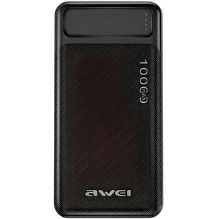 AWEI PowerBank P5K 10000mAh 2.1A czarny/black 2xUSB - Powerbanki - miniaturka - grafika 1