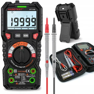 MULTIMETR RĘCZNY CYFROWY MIERNIK CIĄGŁOŚCI NAPIĘCIA RMS NCV WOLTOMIERZ LCD - Multimetry - miniaturka - grafika 1