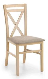 Tapicerowane Krzesło Drewniane Dąb Sonoma N6-M07 - Krzesła - miniaturka - grafika 1