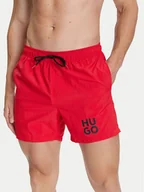 Kąpielówki męskie - HUGO Szorty kąpielowe Paolo 50545464 Czerwony Regular Fit - miniaturka - grafika 1