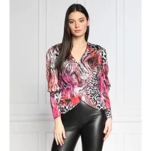 GUESS Bluzka | Regular Fit - Bluzki damskie - miniaturka - grafika 1