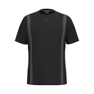 Koszulki męskie - HEAD Club 25 Tech T-Shirt Men, czarny - miniaturka - grafika 1