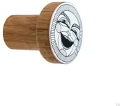 Wieszaki i stojaki - Wieszak ścienny Faces Drewniany Dębowy Emaliowany - Olej Bezbarwny Półmat - miniaturka - grafika 1