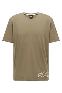 BOSS Koszulka męska Identity RN Crew Neck z krótkim rękawem, koszulka do spania, piżama, -381 zielony, L - Koszulki męskie - miniaturka - grafika 1