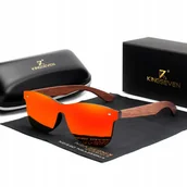 Okulary przeciwsłoneczne - okulary przeciwsłoneczne Kingseven drewniane - miniaturka - grafika 1