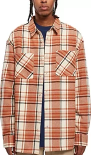 Urban Classics Męska koszula z długimi liśćmi, w kratce soft seagrass/czerwona, XXL, Zielony zielony, XXL - Koszule męskie - miniaturka - grafika 1