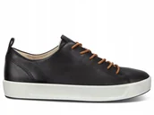 Buty sportowe damskie - Buty sportowe Ecco Soft 8 czarne skórzane 35 - miniaturka - grafika 1