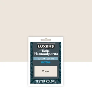 Luxens Tester farby Plamoodporna Paper 5 25 ml - Farby wewnętrzne - miniaturka - grafika 1