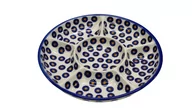 Miski i półmiski - Ceramiczna półmisek dzielony Ceramika Bolesławiec - miniaturka - grafika 1
